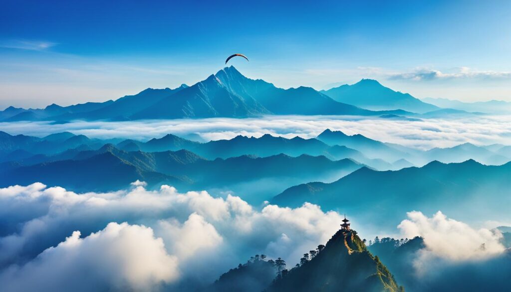 hang gliding in Nepal hang gliding in Nepal