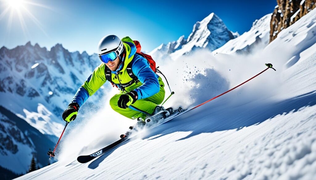Alps skiing image