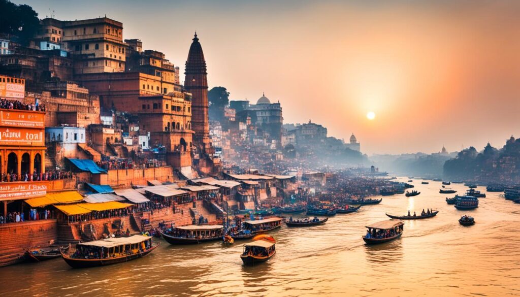 Ganges River in Varanasi Ganges River in Varanasi