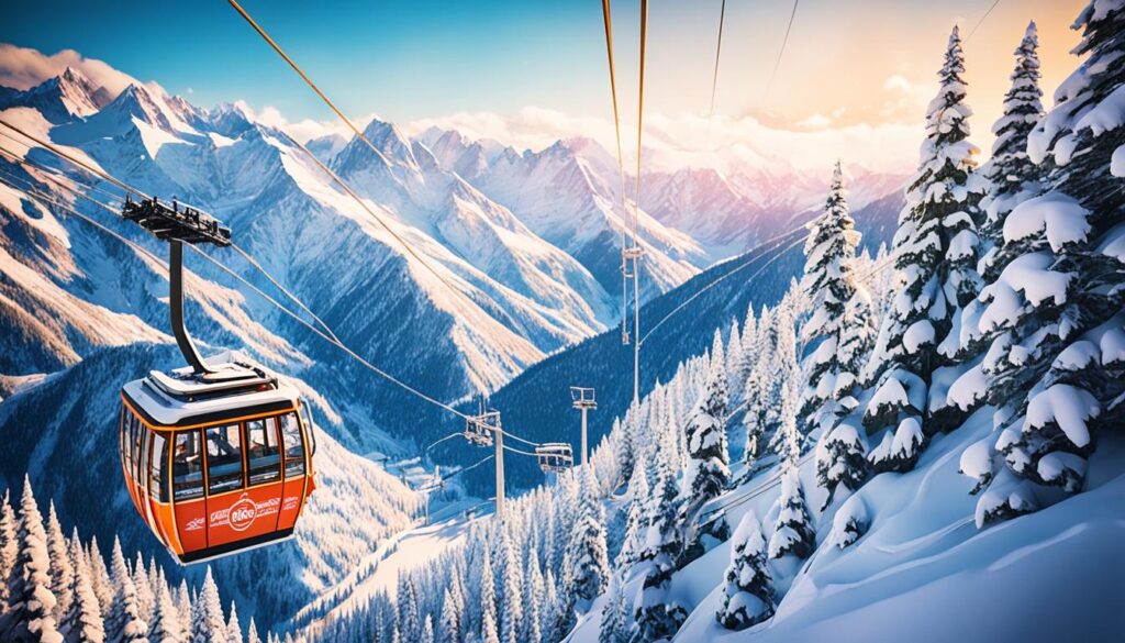 Gondola cable car ride in Gulmarg