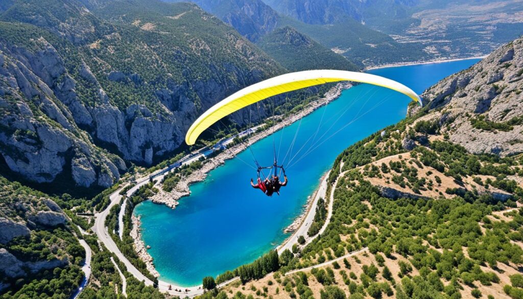 Hang gliding in Antalya