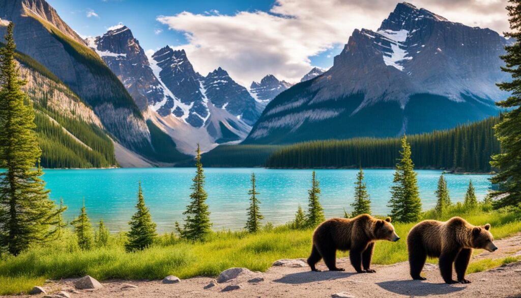 Jasper National Park and Banff National Park Jasper National Park and Banff National Park