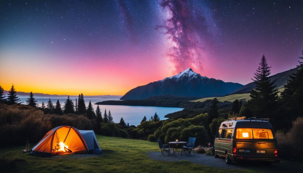 camping in New Zealand