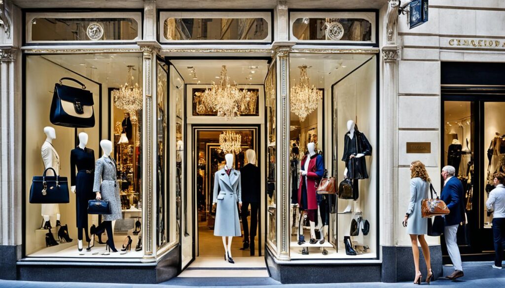 luxury shopping in Chiaia District