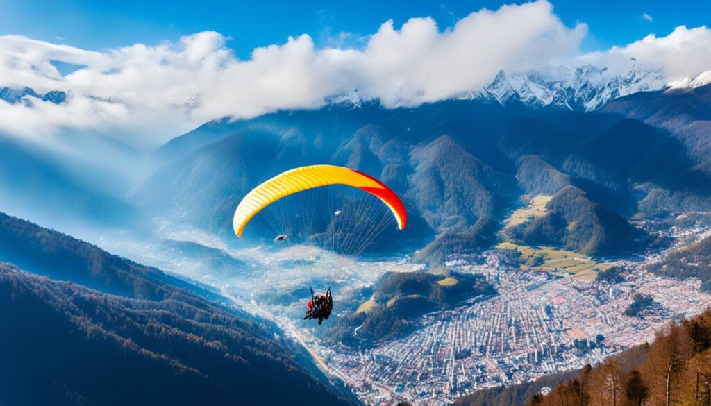 paragliding in gangtok