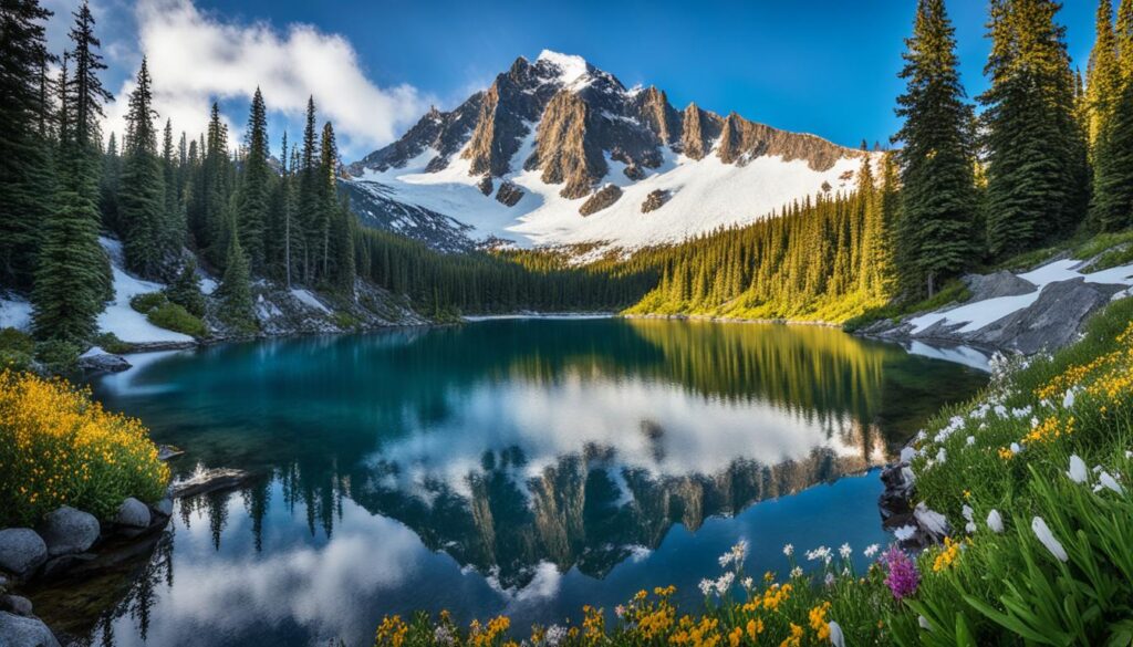 snow-capped mountains in Kashmir