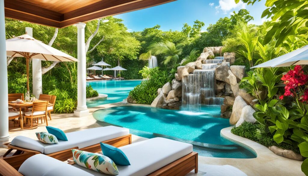 swim-up suite at Sandals Resort in Jamaica