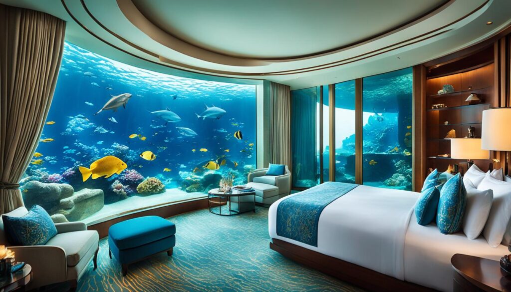 underwater suite in Atlantis, The Palm, Dubai
