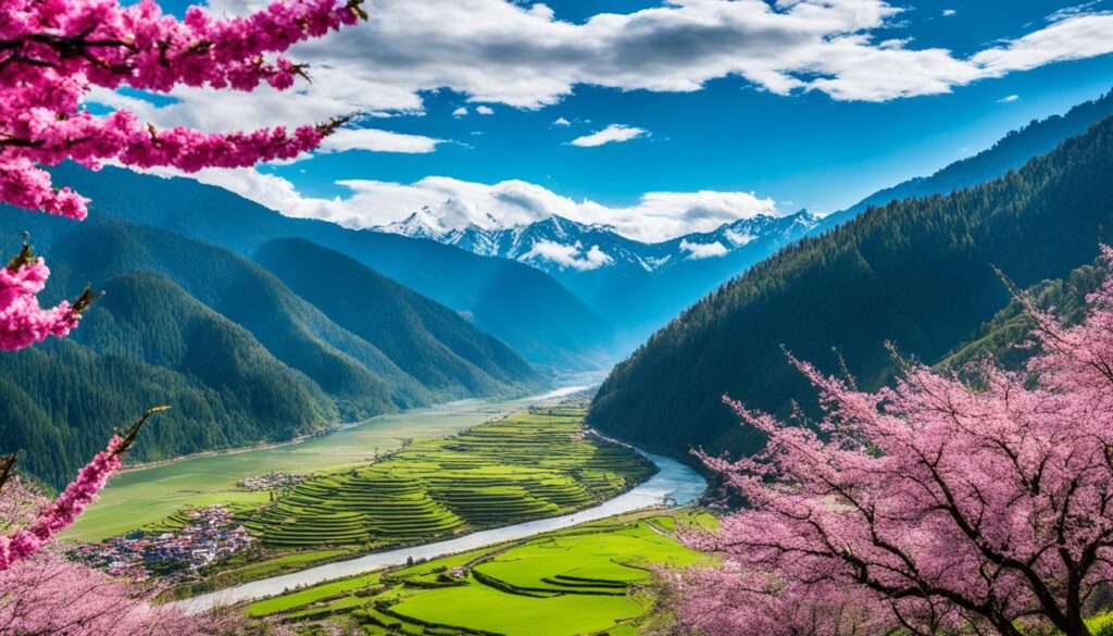 Blossoming Landscapes in Bhutan