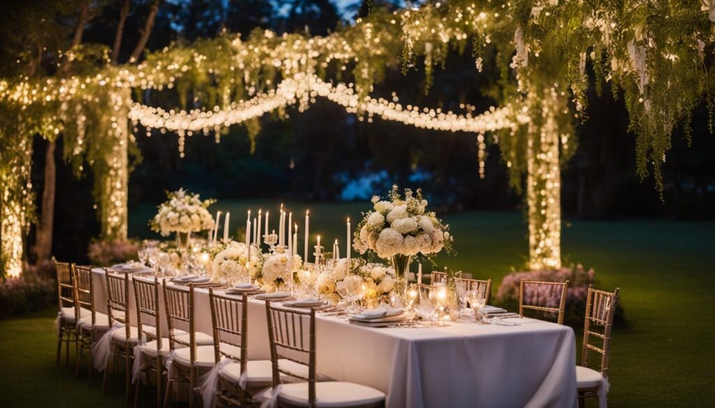 Elegant Wedding Setup Managed by a Wedding Planner