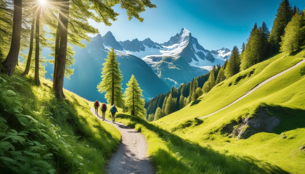 Hiking trails in Swiss National Park
