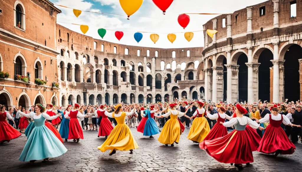 Italian Historic Festival Atmosphere