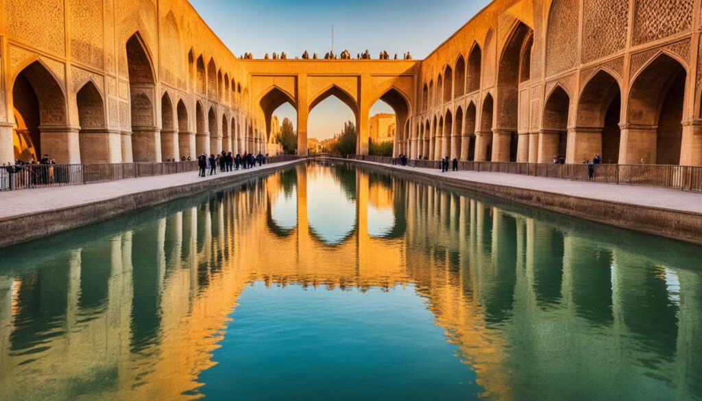 Khaju Bridge gathering place