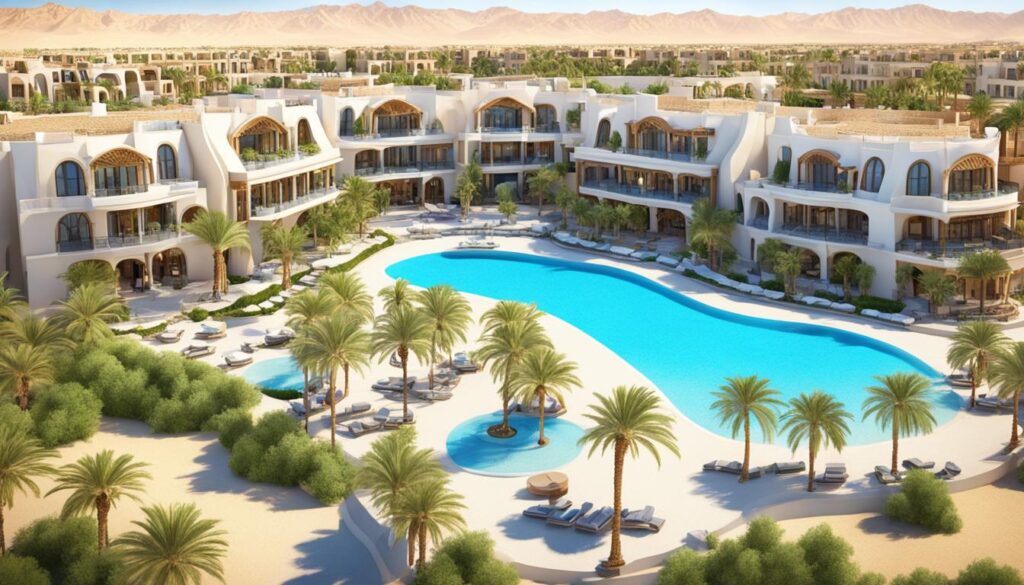 Lagoon-side Resorts in El Gouna