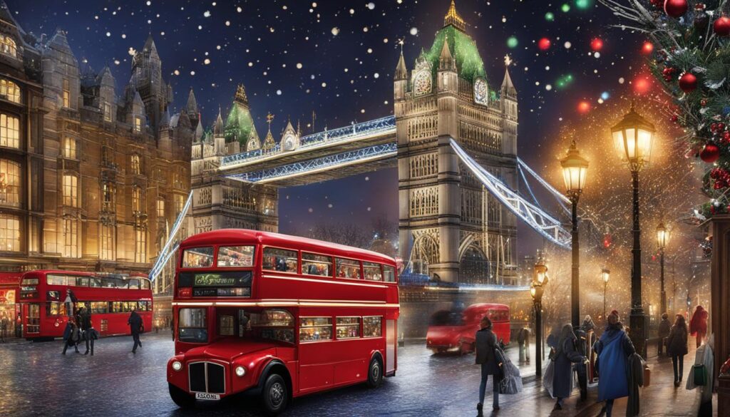 London Christmas decorations