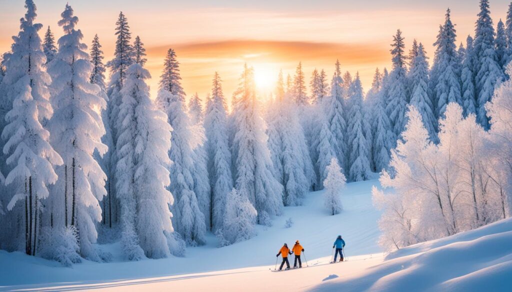 Plaster Rock snowy forest