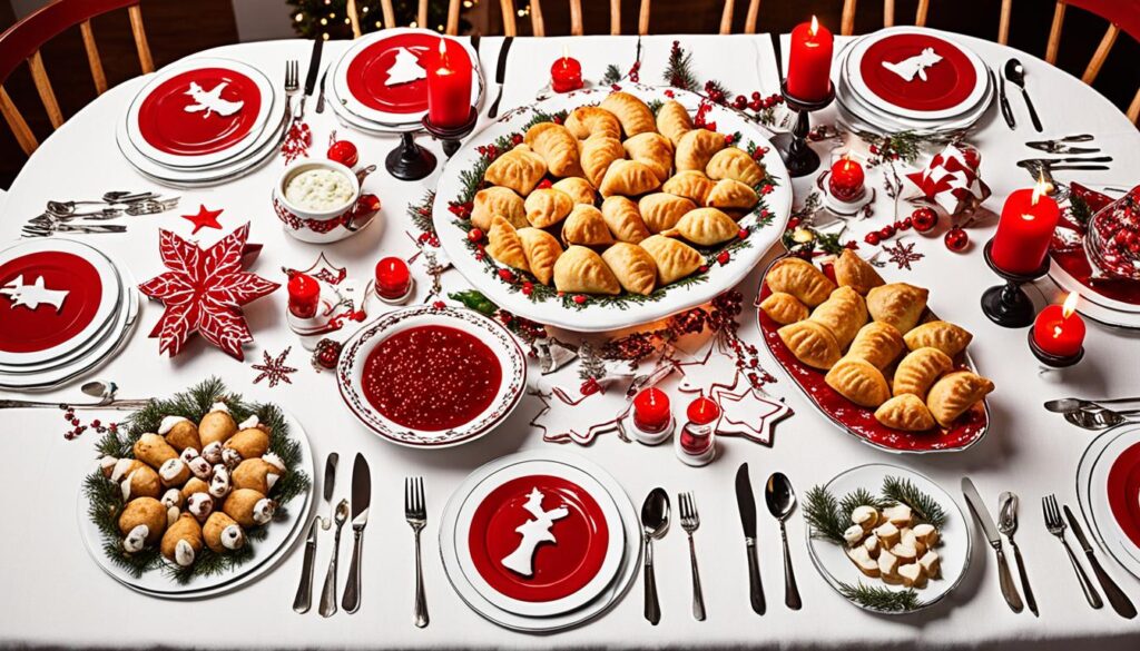Polish Christmas Eve Supper Table Setting