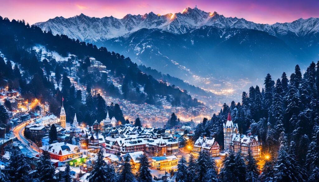 Snow-covered Shimla
