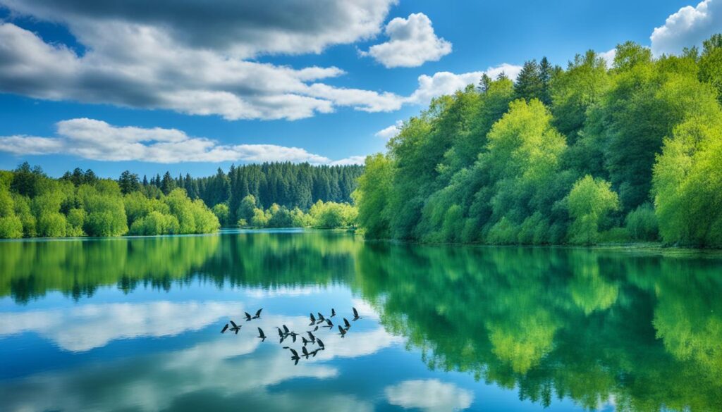 Tranquil Surwal Lake, a Birdwatching Paradise