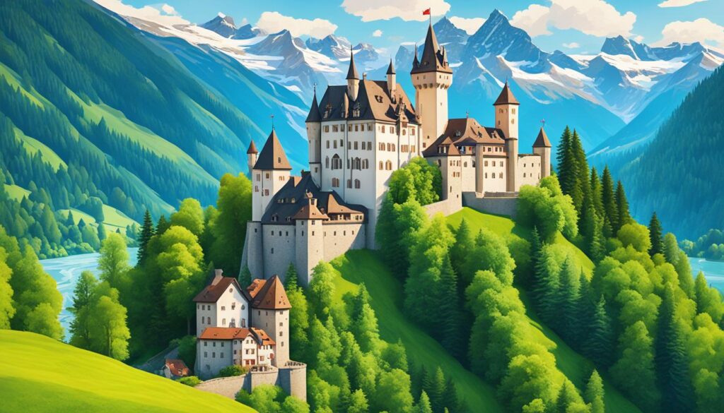 picturesque swiss castles