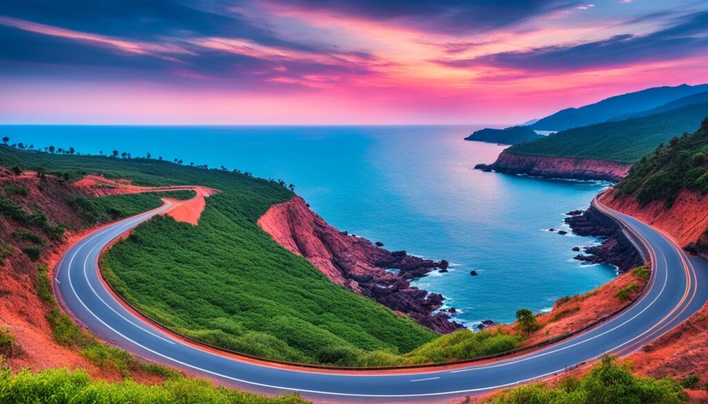 scenic drive to Gokarna